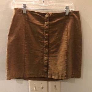 Free People Tan Skirt